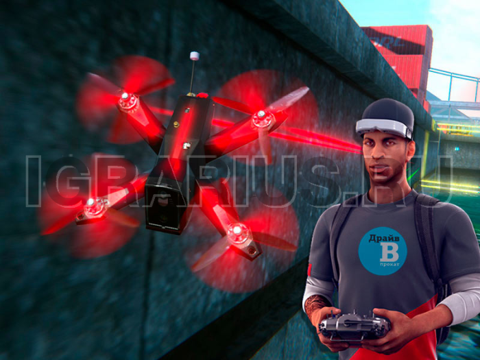Симулятор гонки дронов (квадрокоптеров)
