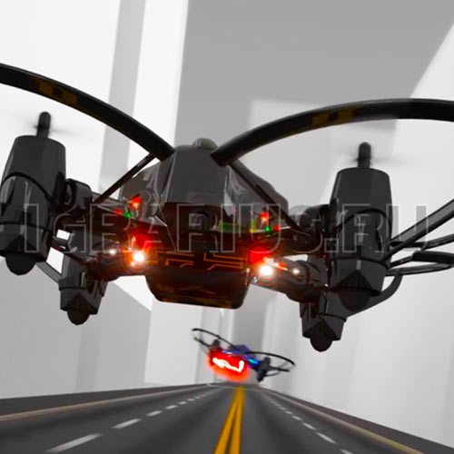 Воздушный бой дронов (квадрокоптеров)