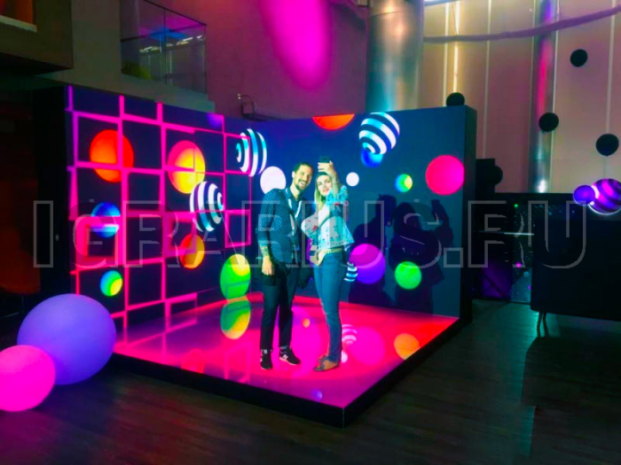 Фотозона из светодиодных экранов