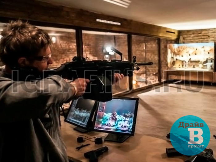 Страйкбольный тир с интерактивной мишенью