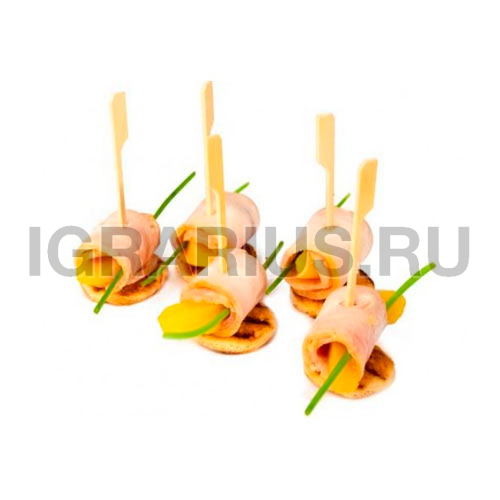 Канапе с индейкой и персиком (20 шт.)