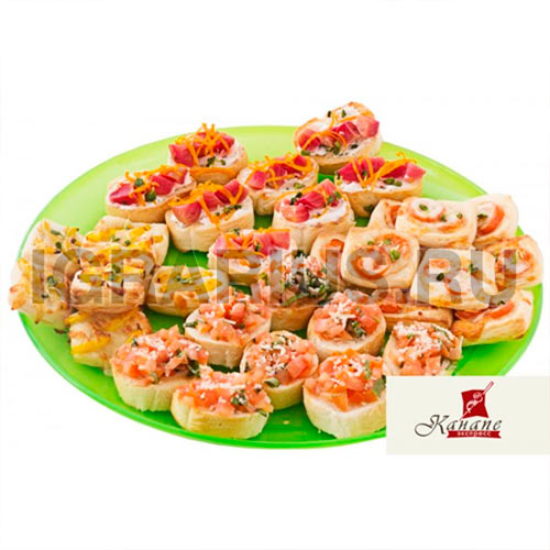 Вегетарианские брускетты ассорти (36 шт.)