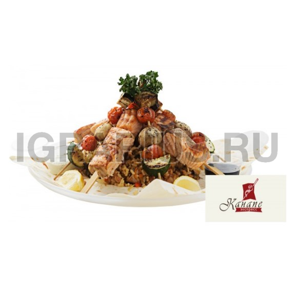 Горячий плэттер с сёмгой