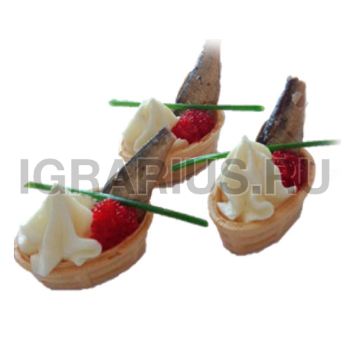 Шпроты в волованах со сливочным кремом (20 шт.)