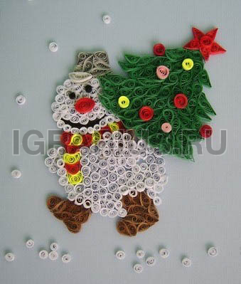 Новогодний квиллинг