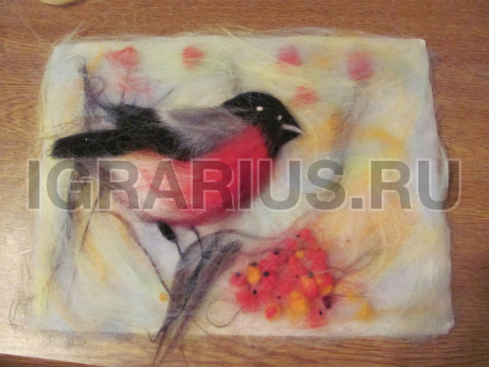 Шерстяная акварель (в рамке)