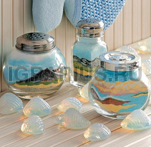 Песочная картина в сосуде