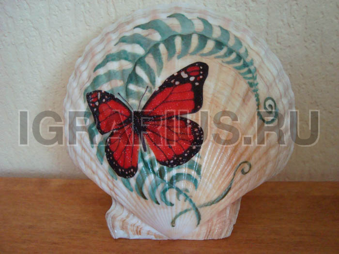 Роспись ракушек / морских камней