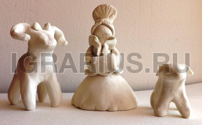 Лепка глиняных игрушек
