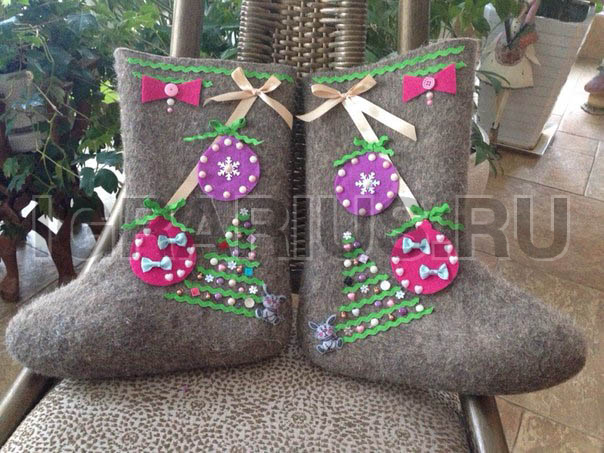 Декор валенок