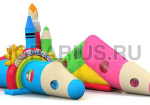 Батут ТОННЕЛЬ Карандаши