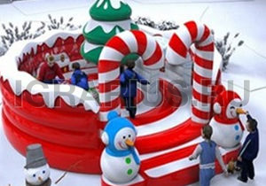 Новогодний батут 'Леденцовое Рождество'