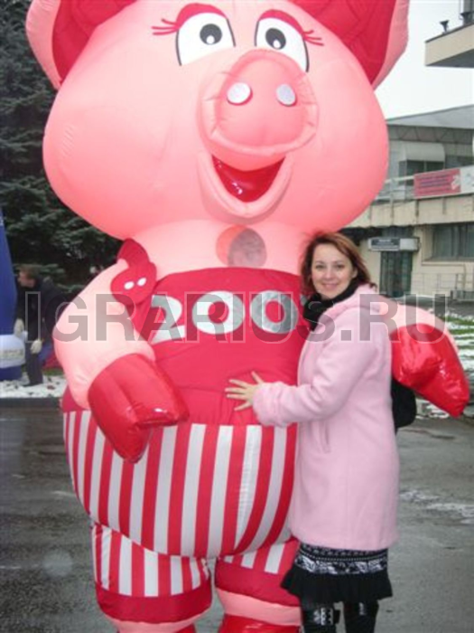 Аренда аниматора в ростовой кукле 'Поросенок'