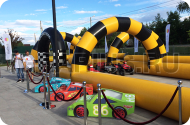 Аренда детского автодрома с машинками