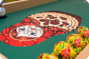 Матрешка настольный боулинг