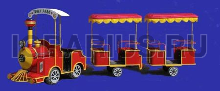 Паровозик из Ромашково (2 вагончика)