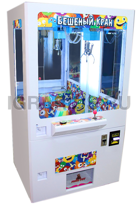 Аренда Торгово-призовой автомат 'Бешеный кран' в металлическом корпусе
