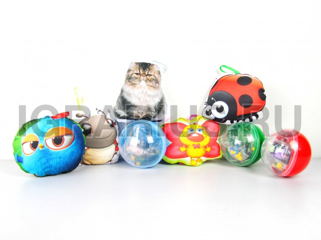 МИКС НОВИНКА С КАПСУЛАМИ(25 капсул с игрушками + 25 аппаратных игрушек) 