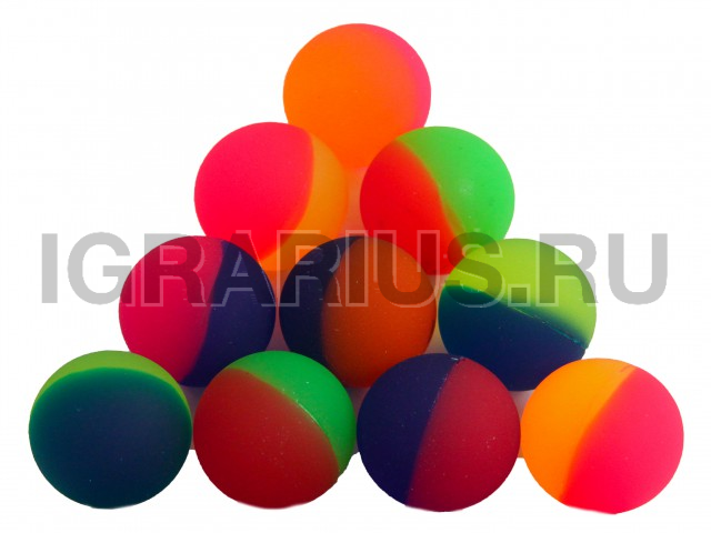 МЯЧИК ПРЫГУН ЦВЕТНОЙ ЛЕД 45мм