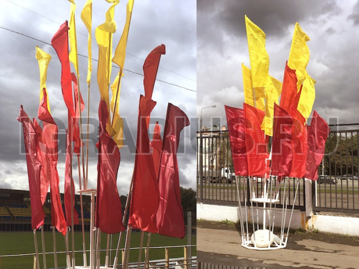 Комплект флаговая конструкция (костер) 20