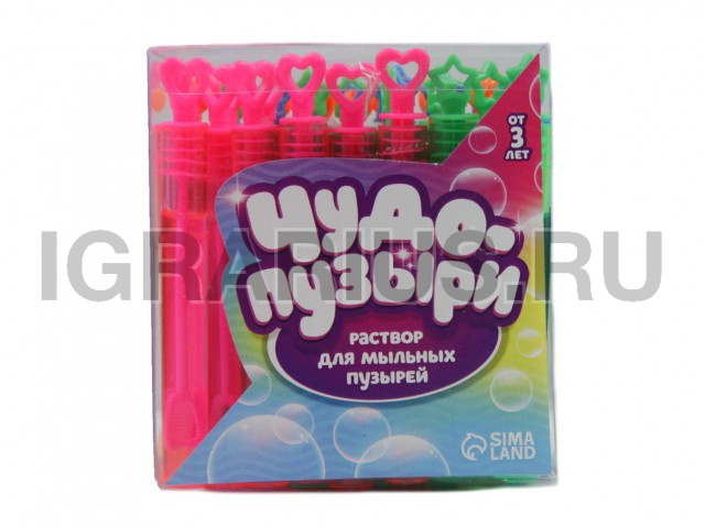 МЫЛЬНЫЕ ПУЗЫРИ АССОРТИ НЕЛОПАЮЩИЕСЯ