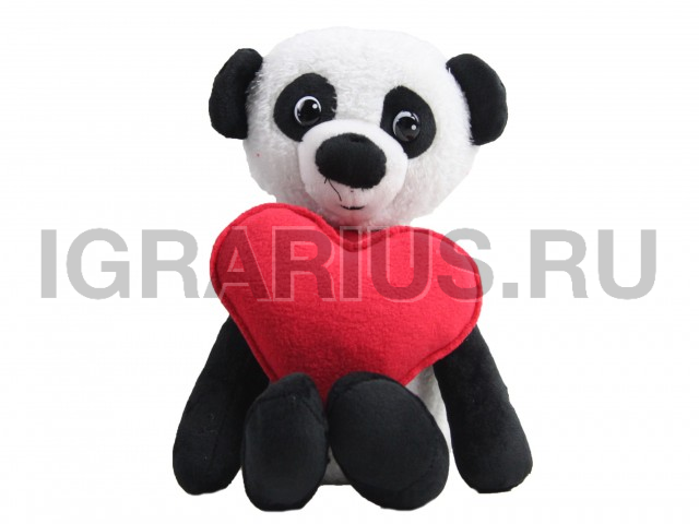 ПАНДА С КРАСНЫМ СЕРДЕЧКОМ