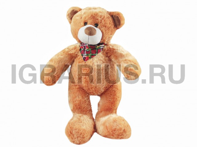 МИШКА РЫЖИЙ С ПЛАТКОМ