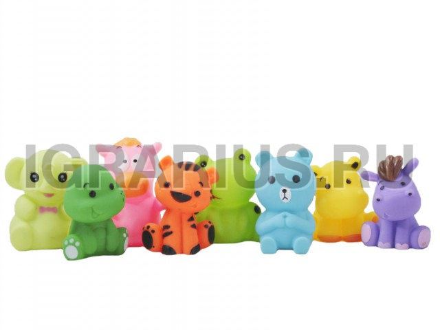 ЗВЕРЯТА С ПИЩАЛКОЙ ДЛЯ КУПАНИЯ