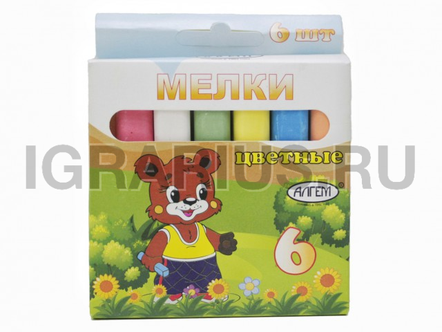МЕЛКИ ЦВЕТНЫЕ 6 ЦВЕТОВ