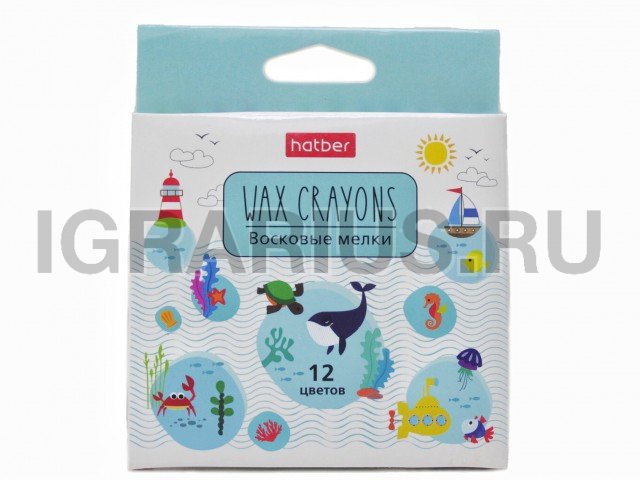 ВОСКОВЫЕ МЕЛКИ 12ЦВЕТОВ