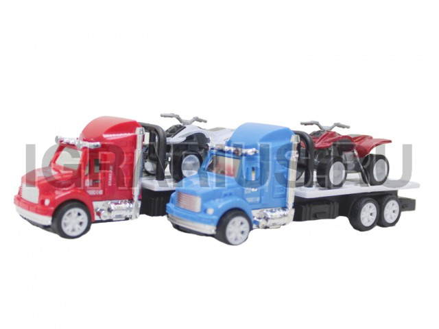 ГРУЗОВИК ИНЕРЦИОННЫЙ ЭВАКУАТОР С КВАДРОЦИКЛОМ