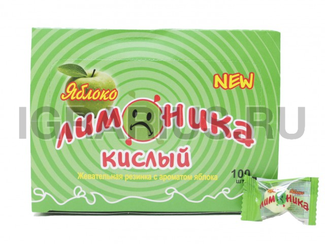 ЖЕВАТЕЛЬНАЯ РЕЗИНКА ЯБЛОКО