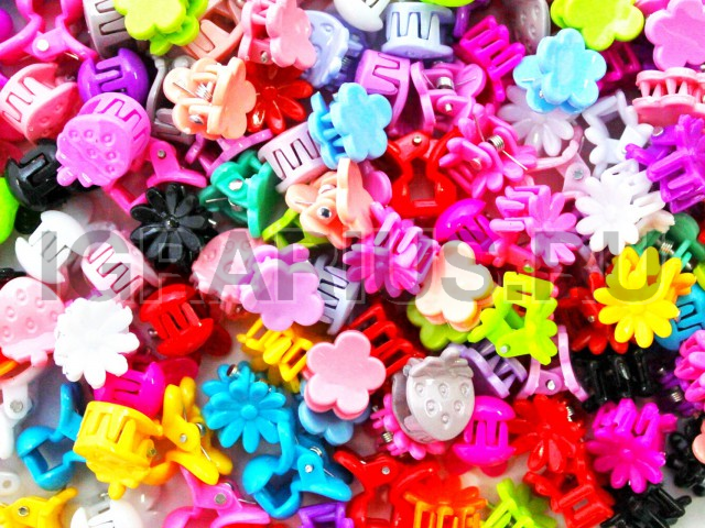 ЗАКОЛКА МИНИ КРАБ ЯРКОЕ АССОРТИ