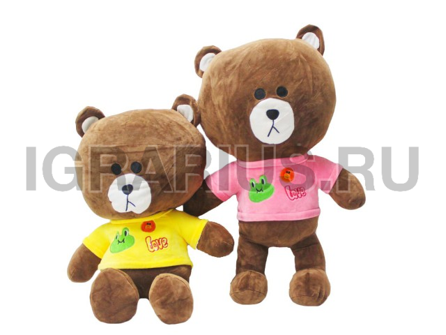 МИШУТКА ШОКОЛАДНЫЙ В ФУТБОЛКЕ