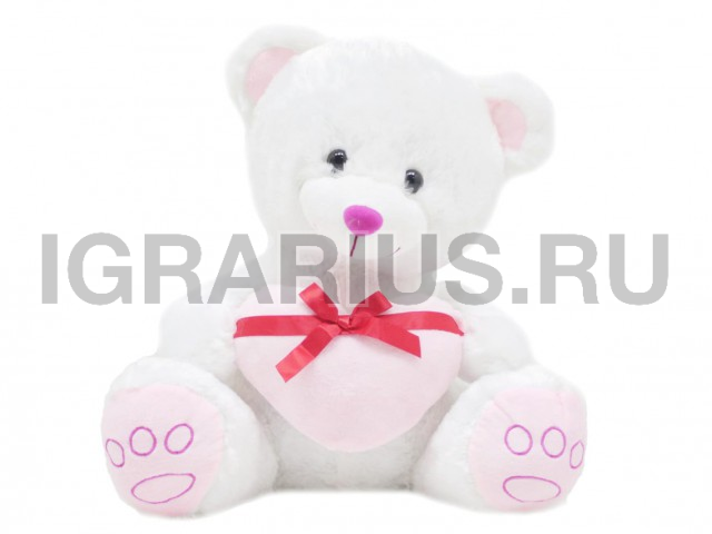 МЕДВЕЖОНОК С СЕРДЕЧКОМ БЕЛЫЙ