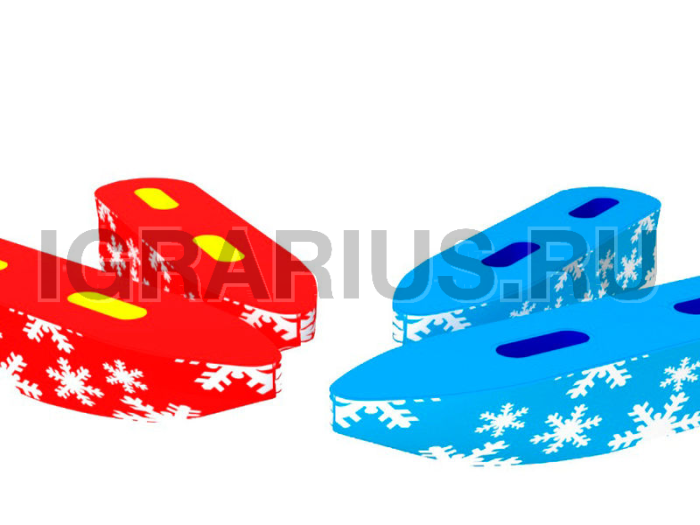 Командная игра 'Мини-лыжи Зима'