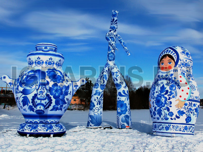 Надувной Комплект ГЖЕЛЬ малый