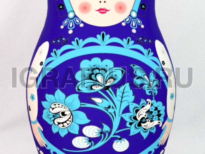 Надувная кукла Матрешка BLUE