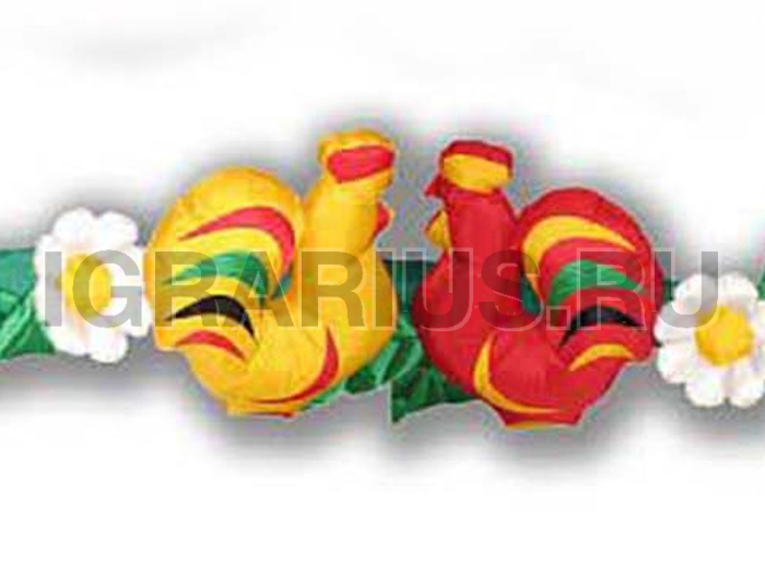 Надувная гирлянда Петушки