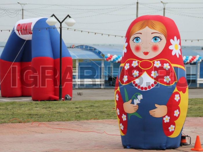 Надувная кукла Матрешка КРАСНАЯ