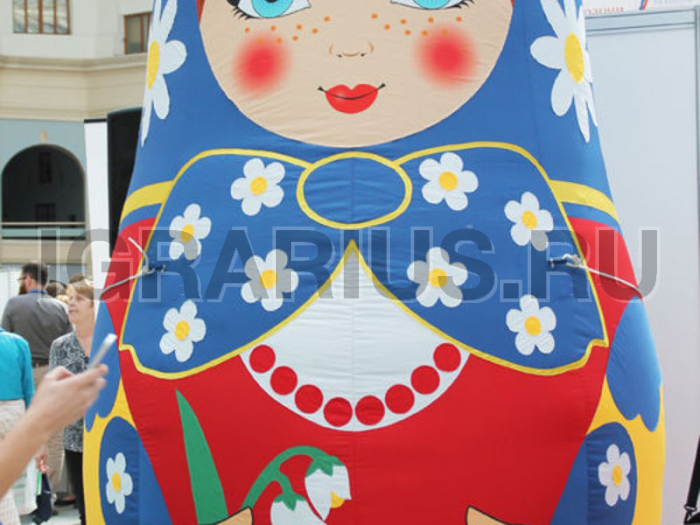 Надувная кукла Матрешка СИНЯЯ