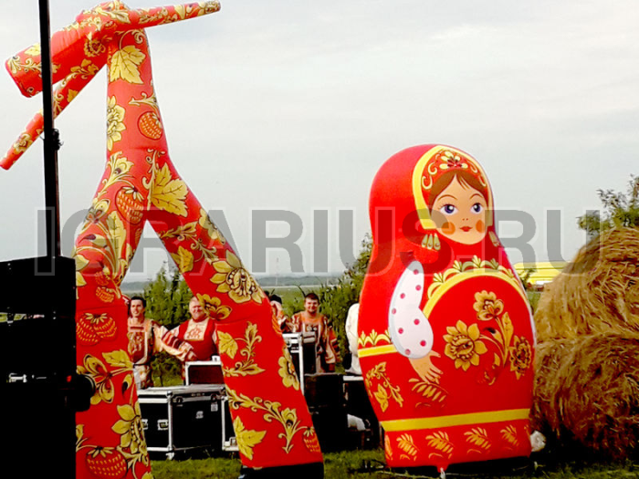 Надувная кукла Матрешка Хохлома