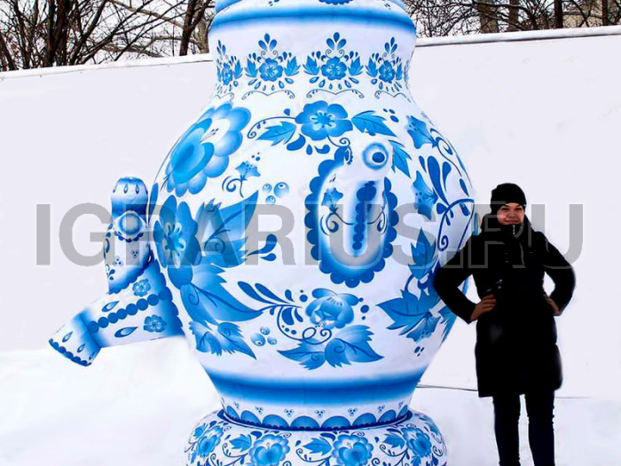 Надувная кукла самовар Гжель