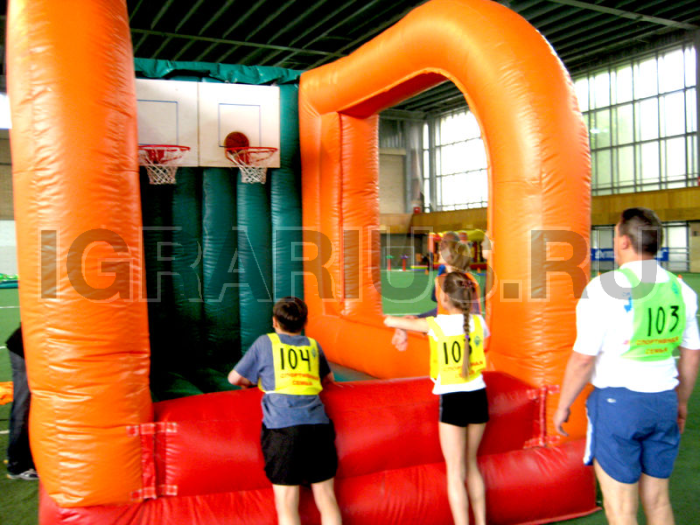 Аренда аттракциона батут 'Баскетбол надувной'